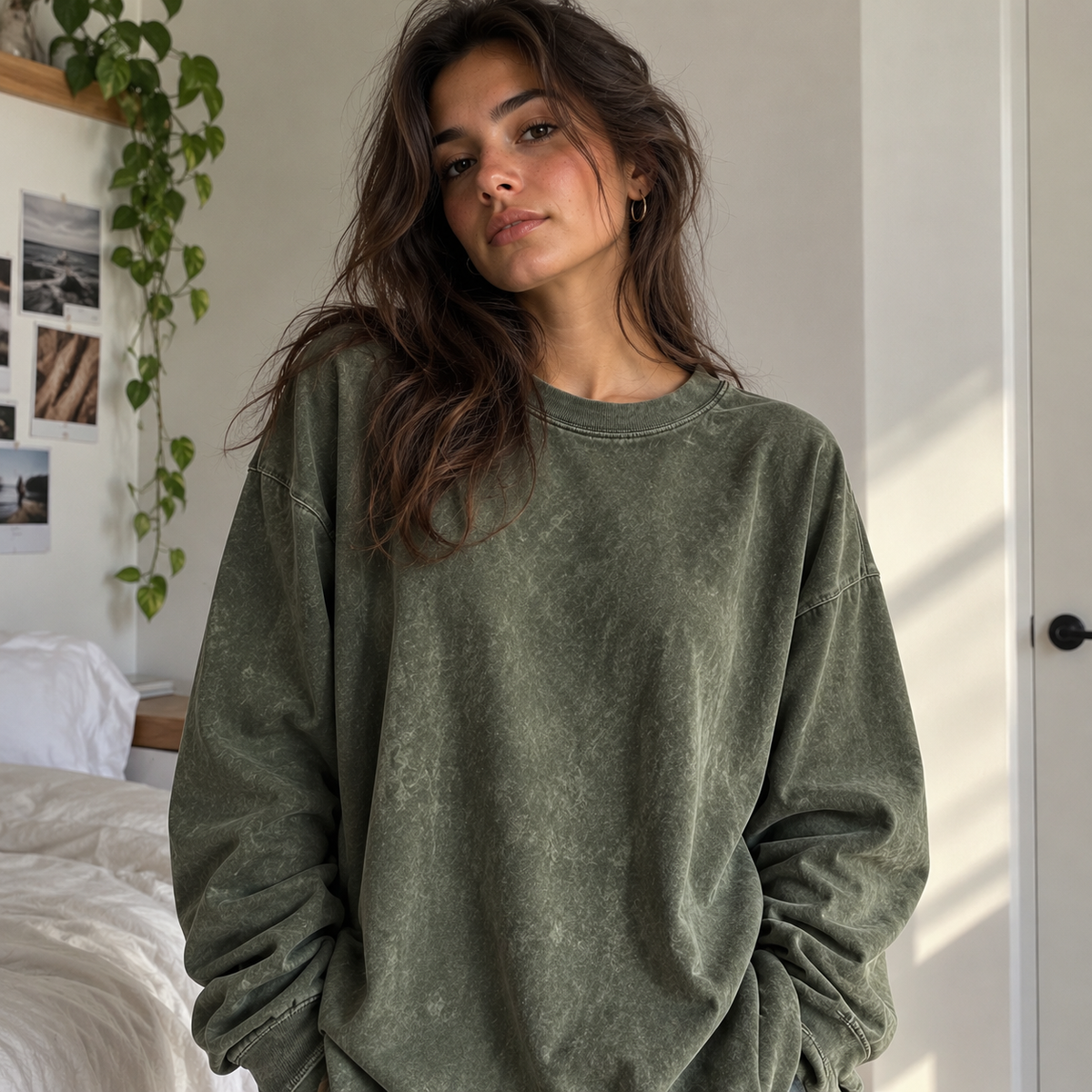 Washed Cotton Oversized Tee