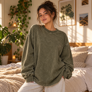 Washed Cotton Oversized Tee